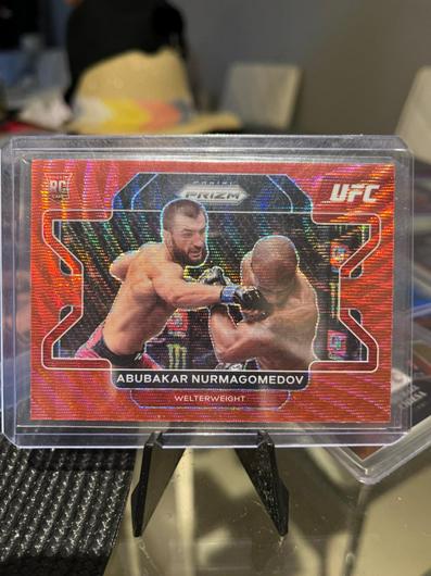 Abubakar Nurmagomedov [Ruby Wave] | Ungraded | 2022 Panini Prizm UFC