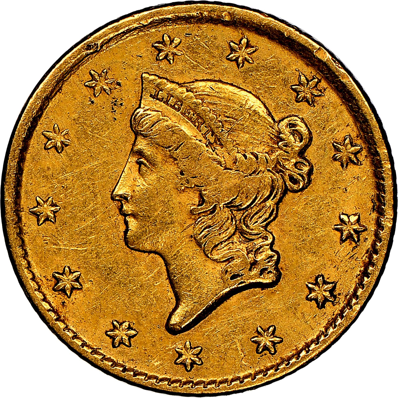 1854 D Coins Gold Dollar