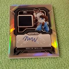 Mark Willis Football Cards 2022 Panini Prizm Rookie Patch Autographs Prices