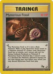 Mysterious Fossil #62 Pokemon Fossil Prices