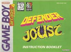 Arcade Classic 4 - Manual | Arcade Classic 4: Defender and Joust GameBoy