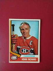 Henri Richard Hockey Cards 1974 O-Pee-Chee Prices