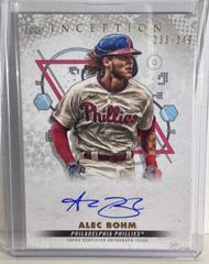 Alex Bohm Baseball Cards 2022 Topps Inception Rookie and Emerging Stars Autographs Prices