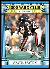 Walter Payton #7 Football Cards 1987 Topps 1000 Yard Club Prices