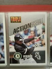 Frank Thomas #21 Baseball Cards 1993 Panini Donruss Triple Play Action Baseball Prices