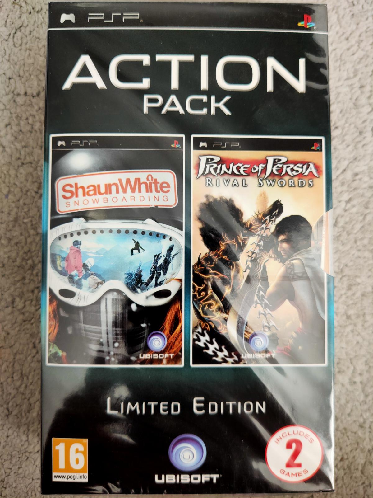 Action Pack Limited Edition: Shaun White Snowboarding & Prince Of Persia Rival Swords PAL PSP