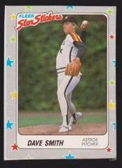 Dave Smith #90 Baseball Cards 1988 Fleer Star Stickers Prices