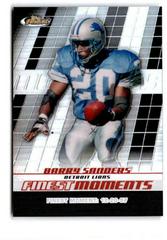 Barry Sanders [Black Refractor] Football Cards 2008 Topps Finest Moments Prices