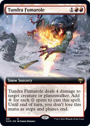 Tundra Fumarole [Extended Art Foil] Magic Kaldheim