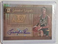 Lenny Wilkens #GG-4 Basketball Cards 2011 Panini Gold Standard Greatest Graphs Prices