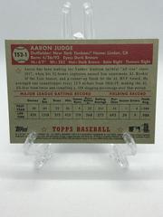 Back Of Card | Aaron Judge Baseball Cards 2021 Topps 1952 Redux