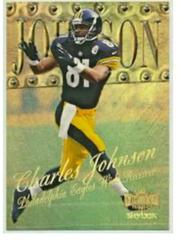 Charles Johnson #53 Football Cards 1998 Metal Universe Prices
