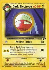 Dark Electrode Pokemon Team Rocket Prices