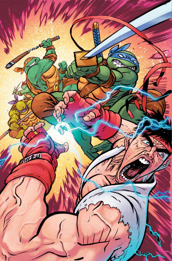 Teenage Mutant Ninja Turtles vs. Street Fighter [Johnson Virgin] #4 (2023) Comic Books Teenage Mutant Ninja Turtles vs. Street Fighter