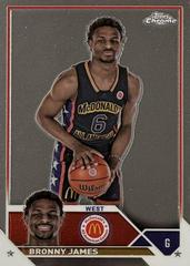 Bronny James #68 Basketball Cards 2023 Topps Chrome McDonald's All American Prices