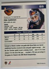 Backside | Pasi Nurminen [Action] Hockey Cards 2003 ITG Toronto Star