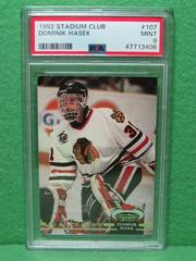 Dominik Hasek #107 Hockey Cards 1992 Stadium Club Prices
