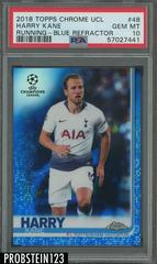 Harry Kane [Running Blue Refractor] Soccer Cards 2018 Topps Chrome UEFA Champions League Prices