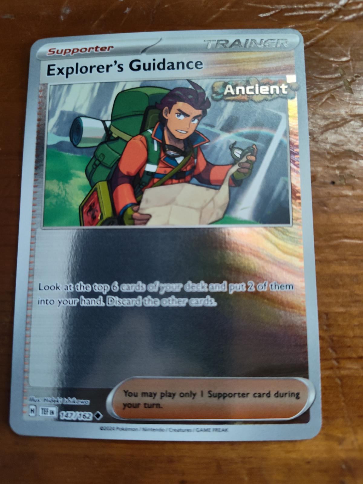 Explorer's Guidance [Reverse Holo] #147 Pokemon Temporal Forces