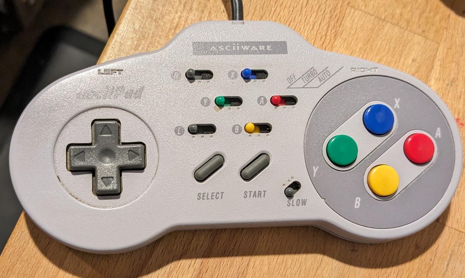 Asciiware SNES Turbo Controller Super Nintendo