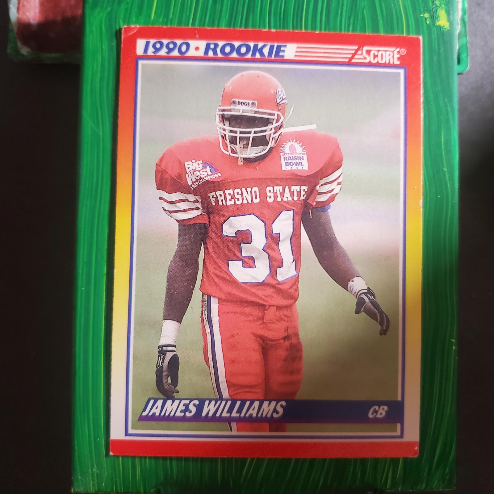 James Williams 641 Prices [Rookie] 1990 Panini Score Football Cards