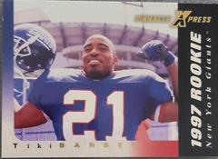 Tiki Barber Football Cards 1997 Pinnacle X Press Prices