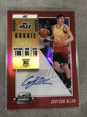 Grayson Allen [Autograph Variation Red] Basketball Cards 2018 Panini Contenders Optic Prices