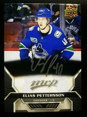 Elias Pettersson [Silver Script] Hockey Cards 2020 Upper Deck MVP Prices