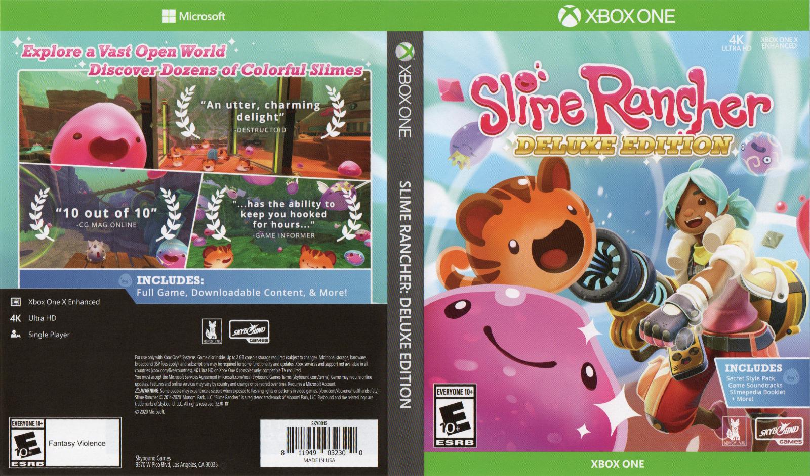 Slime Rancher [Deluxe Edition] Prices Xbox One | Compare Loose, CIB ...