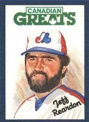 Jeff Reardon [Canadian Greats] #214 Baseball Cards 1986 Leaf Prices