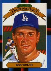 Bob Welch [Diamond Kings] #24 Baseball Cards 1988 Leaf Prices
