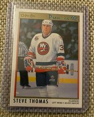 Steve Thomas #195 Hockey Cards 1992 O-Pee-Chee Premier Prices