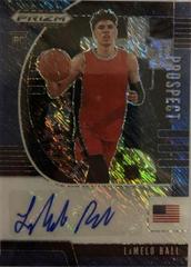LaMelo Ball [Blue Shimmer] Basketball Cards 2020 Panini Prizm Draft Picks Autographs Prices