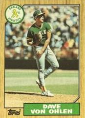 Dave Von Ohlen Baseball Cards 1987 Topps Prices
