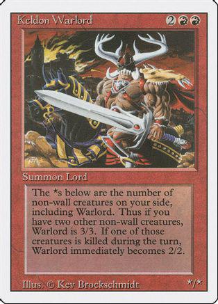 Keldon Warlord #160 Magic Revised