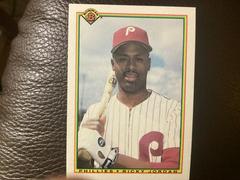 Ricky Jordan #156 Baseball Cards 1990 Bowman Prices