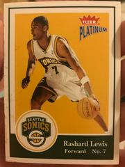 Rashard Lewis Basketball Cards 2003 Fleer Platinum Prices