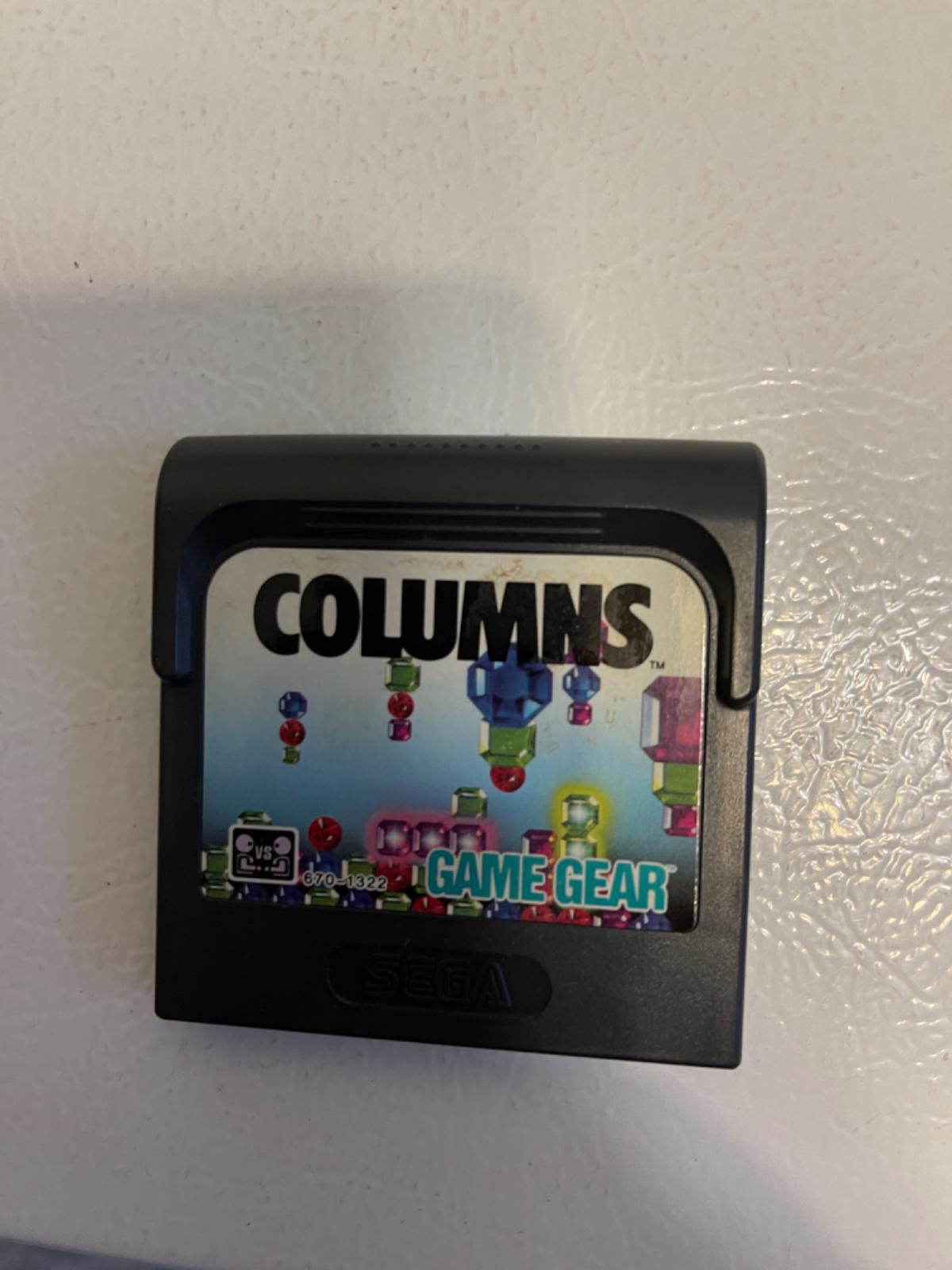 Jeu Columns Pour Sega Game Gear - Version PAL Loose - Bon état