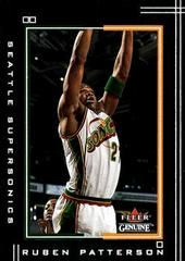 Ruben Patternson #107 Basketball Cards 2001 Fleer Genuine Prices