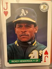 Rickey Henderson [Jack of Hearts] Baseball Cards 1991 U.S. Playing Card All Stars Prices