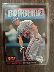 Bret Barberie #195 Baseball Cards 1993 Panini Donruss Triple Play Prices