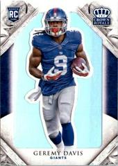 Geremy Davis [Silver] Football Cards 2015 Panini Crown Royale Prices