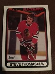 Steve Thomas #92 Hockey Cards 1990 Topps Prices