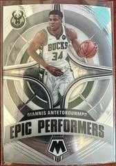 Giannis Antetokounmpo #19 Basketball Cards 2021 Panini Mosaic Epic Performers Prices