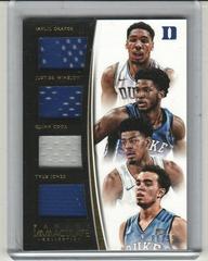 Tyus Jones, Jahlil Okafor, Justise Winslow, Quinn Cook Basketball Cards 2015 Panini Immaculate Collection Quads Memorabilia Prices
