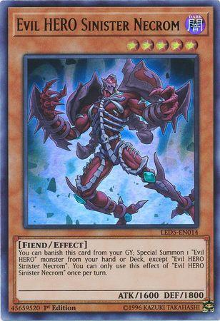 Evil HERO Sinister Necrom LED5-EN014 YuGiOh Legendary Duelists: Immortal Destiny