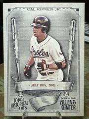 Cal Ripken Jr Baseball Cards 2021 Topps Allen & Ginter Historic Hits Prices