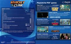 Inlay | Ratchet & Clank [PlayStation Hits] PAL Playstation 4