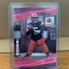 Baker Mayfield [Xtra Points Pink] Football Cards 2021 Panini Prestige Prices
