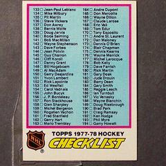 Checklist 133-264 Hockey Cards 1977 Topps Prices